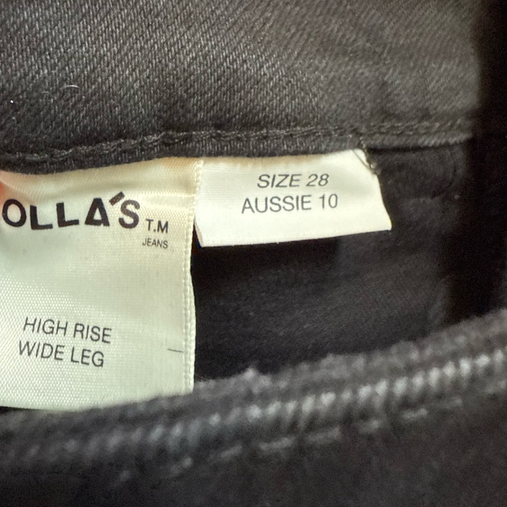 Rolla’s High Rise Wide Leg Jeans – Size 28, Black, Excellent Condition - Picture 6 of 6
